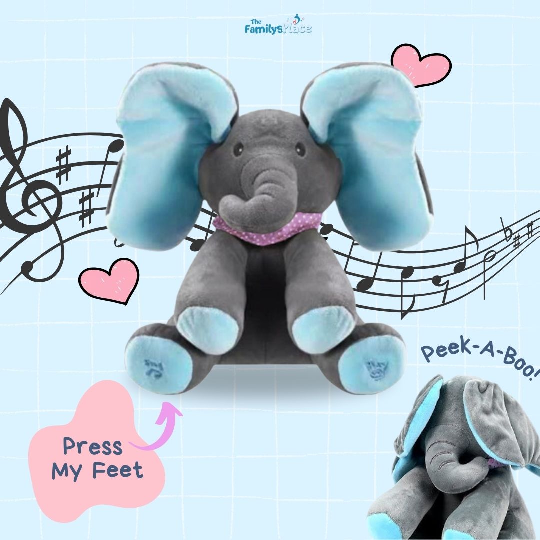 Evanna™ | Singing & Dancing Peek-A-Boo Elephant Plushie