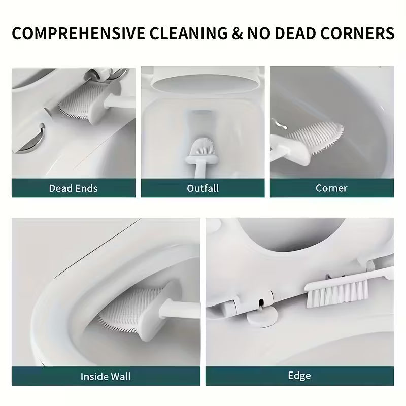 NeatFlow™ Wall-Mounted Toilet Cleaning Set