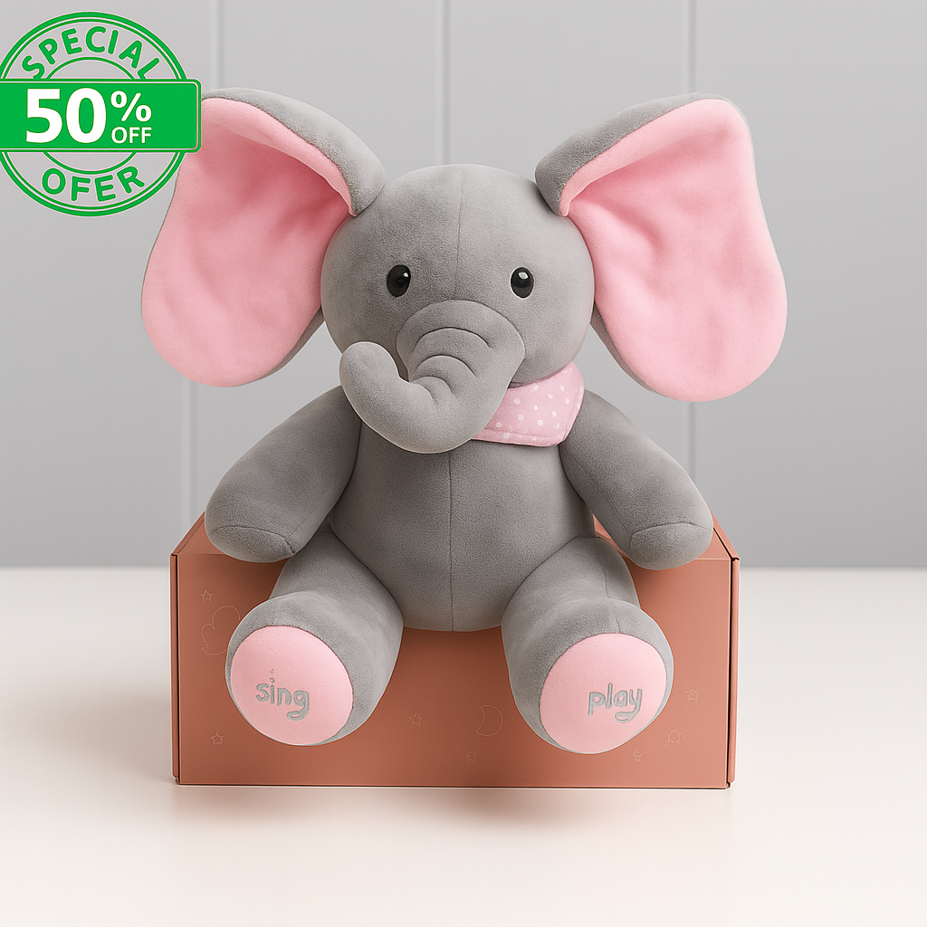 Evanna™ | Singing & Dancing Peek-A-Boo Elephant Plushie