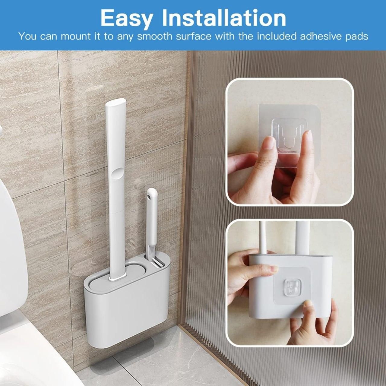 NeatFlow™ Wall-Mounted Toilet Cleaning Set