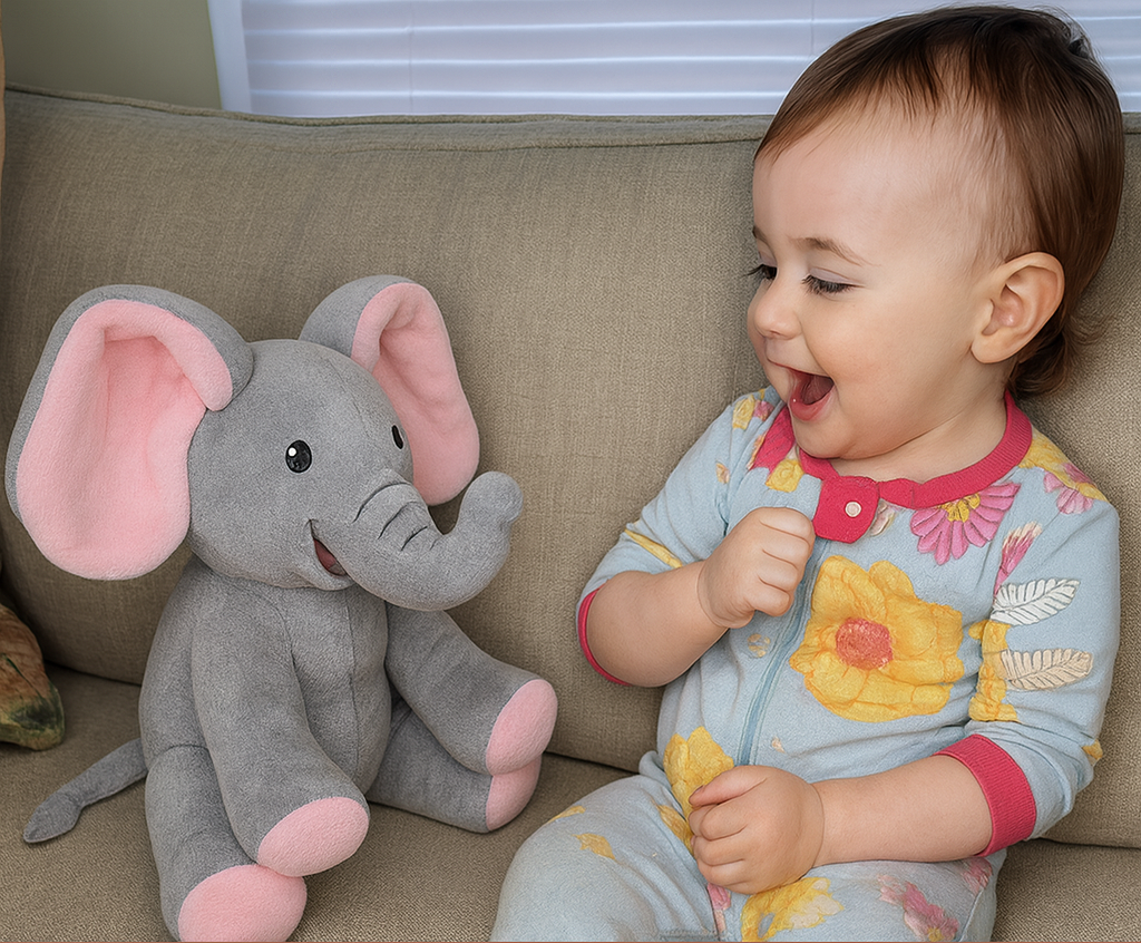 Evanna™ | Singing & Dancing Peek-A-Boo Elephant Plushie