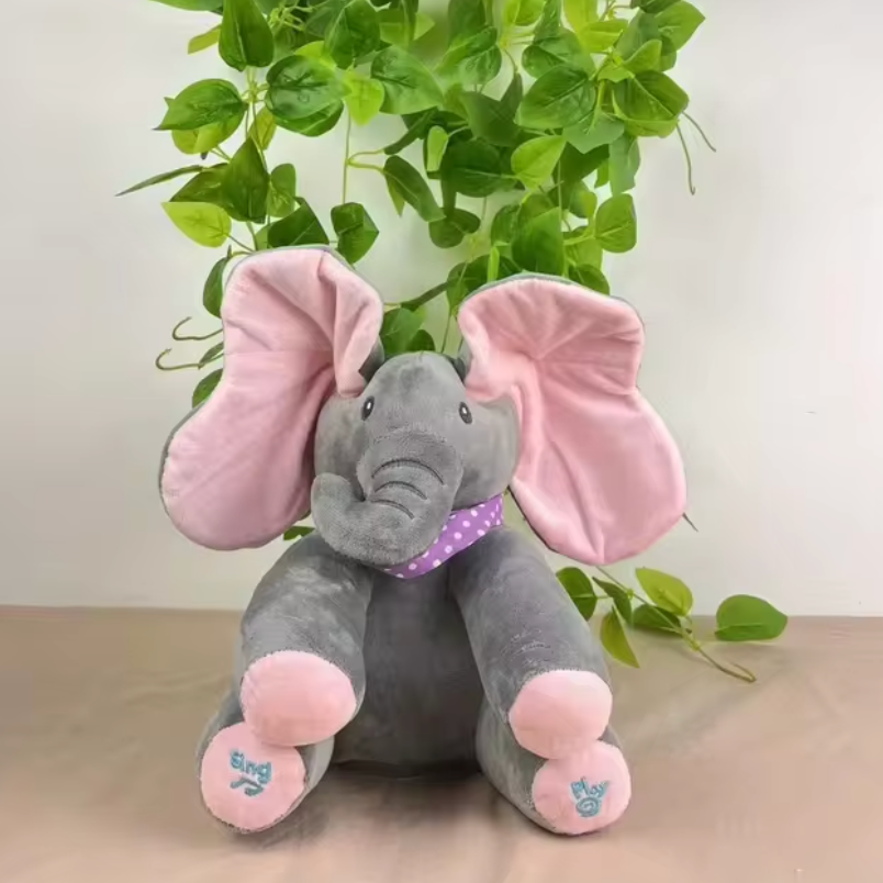 Evanna™ | Singing & Dancing Peek-A-Boo Elephant Plushie