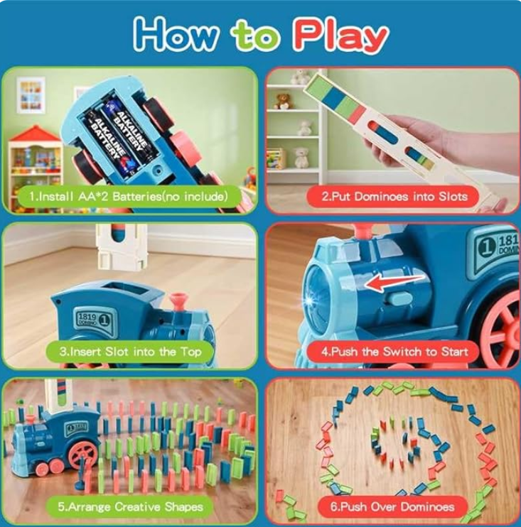 MagicPath™ | Domino Train Set For Kids